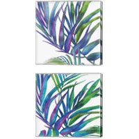 Framed 'Colorful Leaves 2 Piece Canvas Print Set' border=