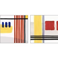 Framed 'Lines 2 Piece Art Print Set' border=