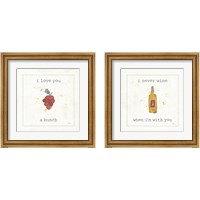 Framed 'Flavor Notes 2 Piece Framed Art Print Set' border=