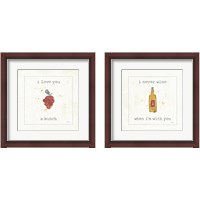 Framed 'Flavor Notes 2 Piece Framed Art Print Set' border=