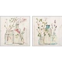 Framed 'Blossoms on Birch 2 Piece Art Print Set' border=