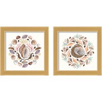 Framed 'Ocean Mandala 2 Piece Framed Art Print Set' border=