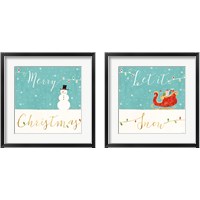 Framed 'Underlined Christmas 2 Piece Framed Art Print Set' border=