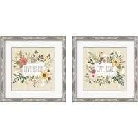 Framed 'Autumn Garden 2 Piece Framed Art Print Set' border=