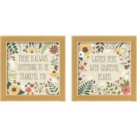 Framed 'Autumn Garden 2 Piece Framed Art Print Set' border=