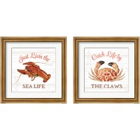 Framed 'Bayside  2 Piece Framed Art Print Set' border=