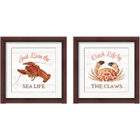 Framed 'Bayside  2 Piece Framed Art Print Set' border=