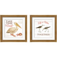 Framed 'Bayside  2 Piece Framed Art Print Set' border=