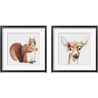 Framed 'Flower Crown Forester 2 Piece Framed Art Print Set' border=