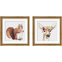 Framed 'Flower Crown Forester 2 Piece Framed Art Print Set' border=