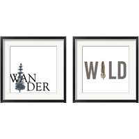 Framed 'Power Quotes 2 Piece Framed Art Print Set' border=