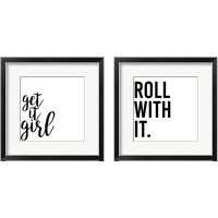 Framed 'Power Quotes 2 Piece Framed Art Print Set' border=