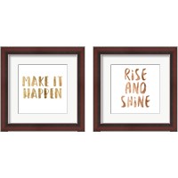 Framed 'Power Quotes 2 Piece Framed Art Print Set' border=