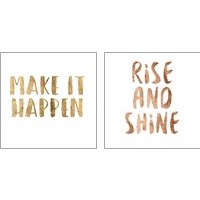 Framed 'Power Quotes 2 Piece Art Print Set' border=