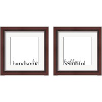 Framed 'Love Quotes 2 Piece Framed Art Print Set' border=