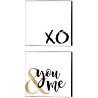 Framed 'Love Quotes 2 Piece Canvas Print Set' border=