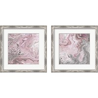 Framed 'Blush Minerals 2 Piece Framed Art Print Set' border=