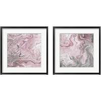 Framed 'Blush Minerals 2 Piece Framed Art Print Set' border=