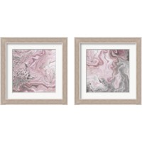 Framed 'Blush Minerals 2 Piece Framed Art Print Set' border=