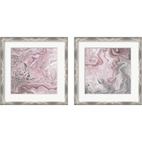 Framed 'Blush Minerals 2 Piece Framed Art Print Set' border=