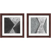 Framed 'Orchestrated Geometry 2 Piece Framed Art Print Set' border=