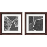 Framed 'Orchestrated Geometry 2 Piece Framed Art Print Set' border=