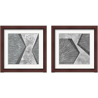 Framed 'Orchestrated Geometry 2 Piece Framed Art Print Set' border=