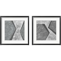 Framed 'Orchestrated Geometry 2 Piece Framed Art Print Set' border=