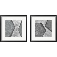 Framed 'Orchestrated Geometry 2 Piece Framed Art Print Set' border=