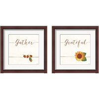 Framed 'Underlined Fall  2 Piece Framed Art Print Set' border=