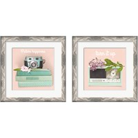 Framed 'Love Office 2 Piece Framed Art Print Set' border=