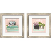 Framed 'Love Office 2 Piece Framed Art Print Set' border=