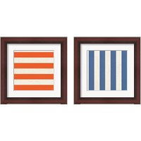 Framed 'Blue Sky Garden Pattern 2 Piece Framed Art Print Set' border=