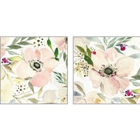 Framed 'Joy of White 2 Piece Art Print Set' border=