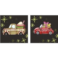 Framed 'Jolly Rides 2 Piece Art Print Set' border=