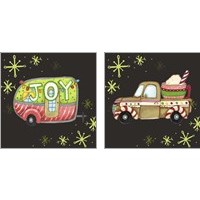 Framed 'Jolly Rides 2 Piece Art Print Set' border=