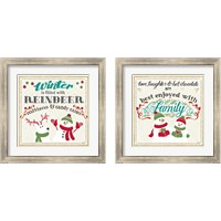 Framed 'Winter Wonderland 2 Piece Framed Art Print Set' border=