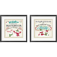 Framed 'Winter Wonderland 2 Piece Framed Art Print Set' border=