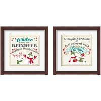 Framed 'Winter Wonderland 2 Piece Framed Art Print Set' border=