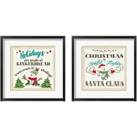 Framed 'Winter Wonderland 2 Piece Framed Art Print Set' border=