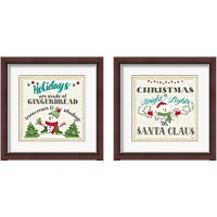 Framed 'Winter Wonderland 2 Piece Framed Art Print Set' border=