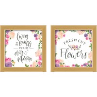 Framed 'Beautiful Country 2 Piece Framed Art Print Set' border=