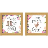 Framed 'Beautiful Country 2 Piece Framed Art Print Set' border=