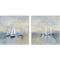 Framed 'Morning Sail 2 Piece Art Print Set' border=