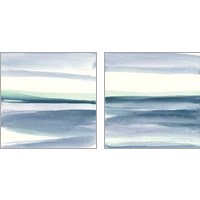 Framed 'Mint Dawn 2 Piece Art Print Set' border=