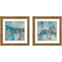 Framed 'Cheval  2 Piece Framed Art Print Set' border=