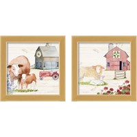 Framed 'Life on the Farm 2 Piece Framed Art Print Set' border=