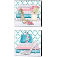 Framed 'Fearless Fashion 2 Piece Canvas Print Set' border=