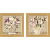 Framed 'Cottage Bouquet 2 Piece Framed Art Print Set' border=