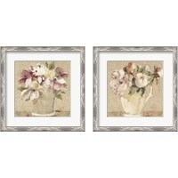 Framed 'Cottage Bouquet 2 Piece Framed Art Print Set' border=